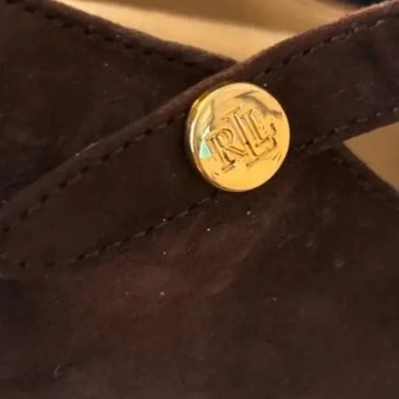Ralph Lauren Purple Label Dark Brown Heels - Picture 4 of 5